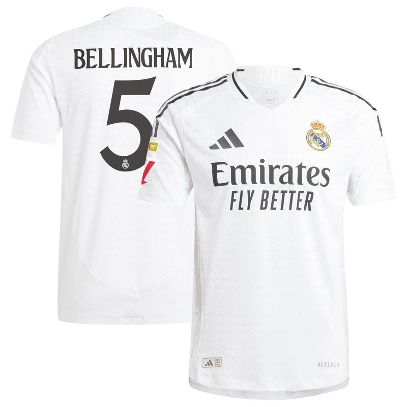 Jude Bellingham Real Madrid adidas 2024/25 Home Player Jersey - White
