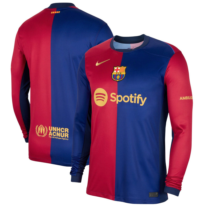 Barcelona Nike 2024/25 Home Long Sleeve Jersey - Royal