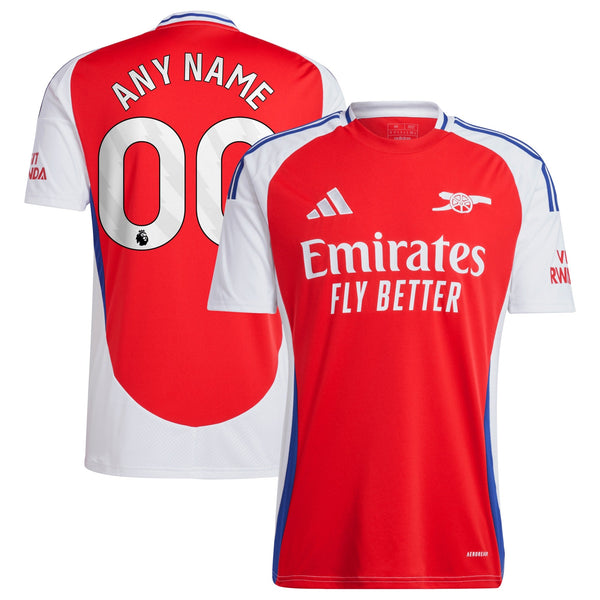 Arsenal adidas 2024/25 Home Custom Jersey – Red Customized Item