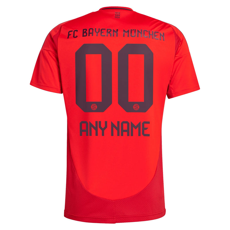 Bayern Munich adidas 2024/25 Home Custom Jersey - Red