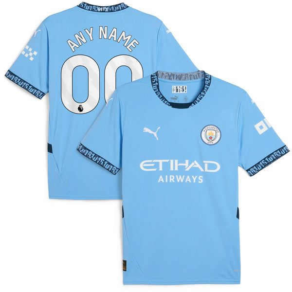 Manchester City Puma 2024/25 Home Custom Jersey - Light Blue