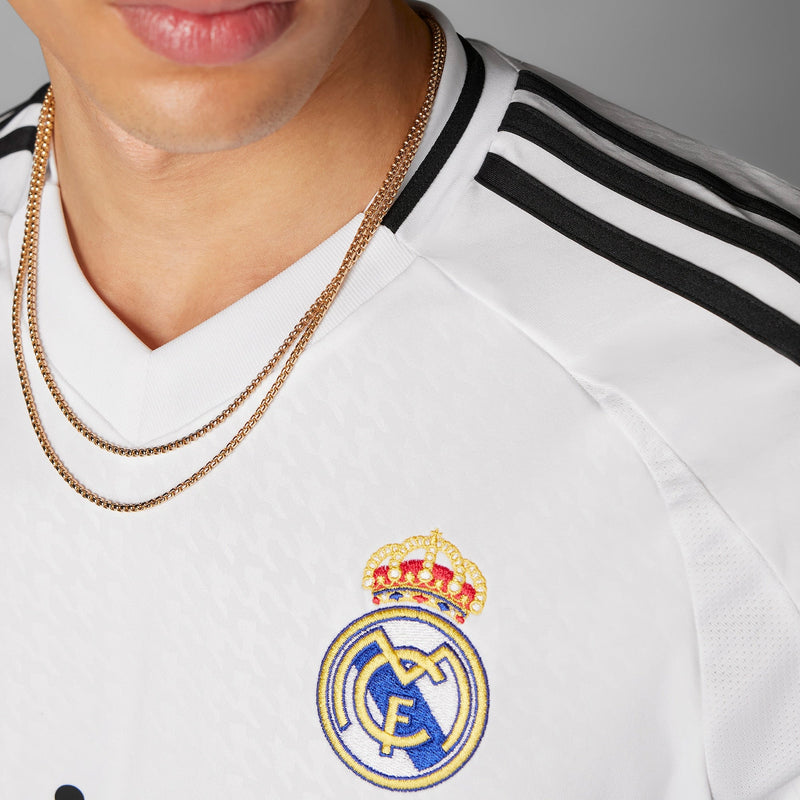 Real Madrid adidas 2024/25 Home Custom Long Sleeve Jersey - White