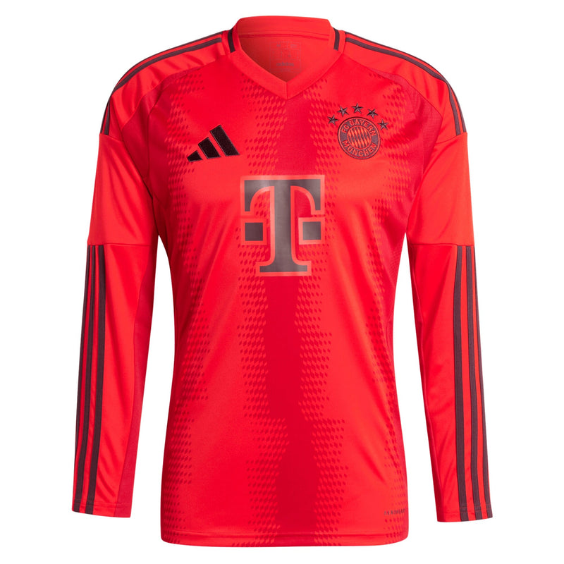 Selected slide 1 of 3Display slide 2 of 3Display slide 3 of 3 Bayern Munich adidas 2024/25 Home Long Sleeve Custom Jersey - Red