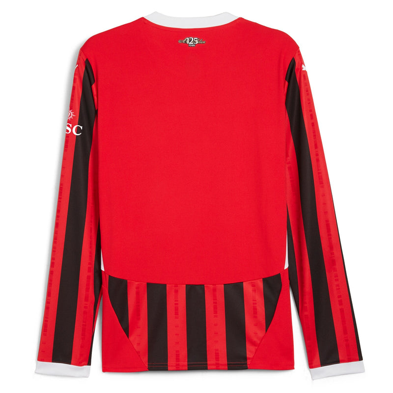 AC Milan Puma 2024/25 Home Long Sleeve Jersey - Red