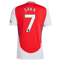 Bukayo Saka Arsenal adidas 2024/25 Home Player Jersey – Red