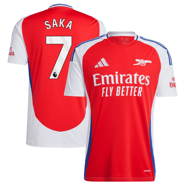 Bukayo Saka Arsenal adidas 2024/25 Home Player Jersey – Red