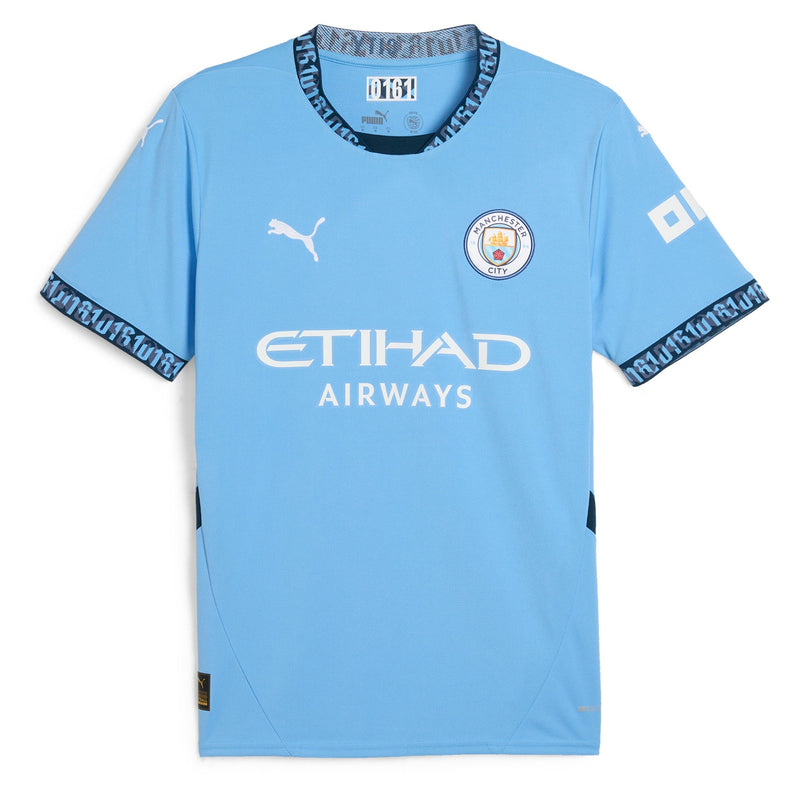 Erling Haaland Manchester City Puma 2024/25 Home Player Jersey - Light Blue