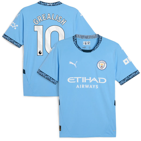 Jack Grealish Manchester City Puma 2024/25 Home Player Jersey - Light Blue