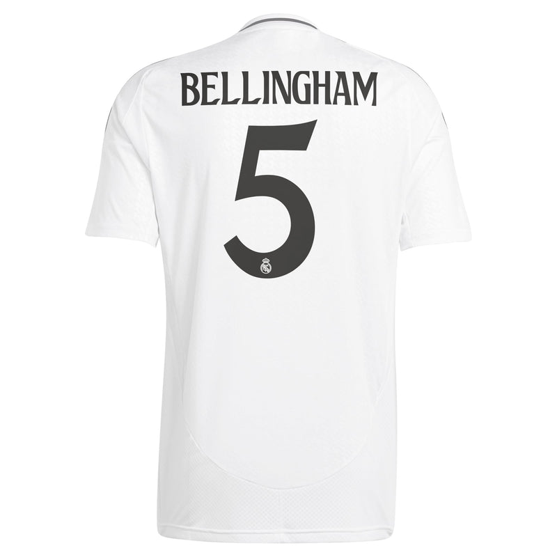 Jude Bellingham Real Madrid adidas Youth 2024/25 Home Player Jersey - White