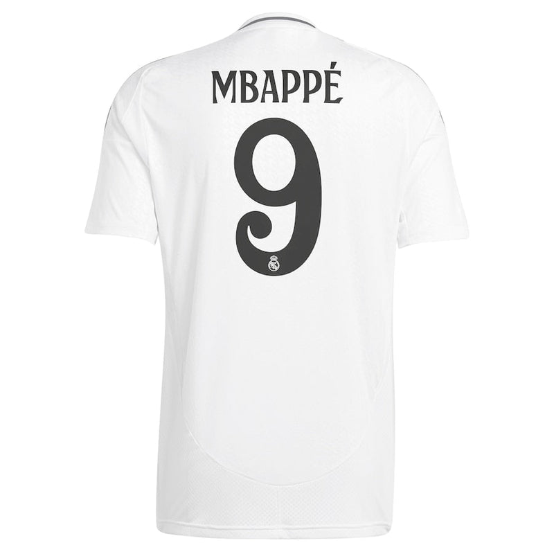 Kylian Mbappé Real Madrid adidas Youth 2024/25 Home Player Jersey - White