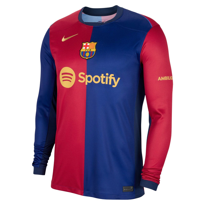 Lamine Yamal Barcelona Nike Authentic 2024/25 Home Player Long Sleeve Jersey - Royal