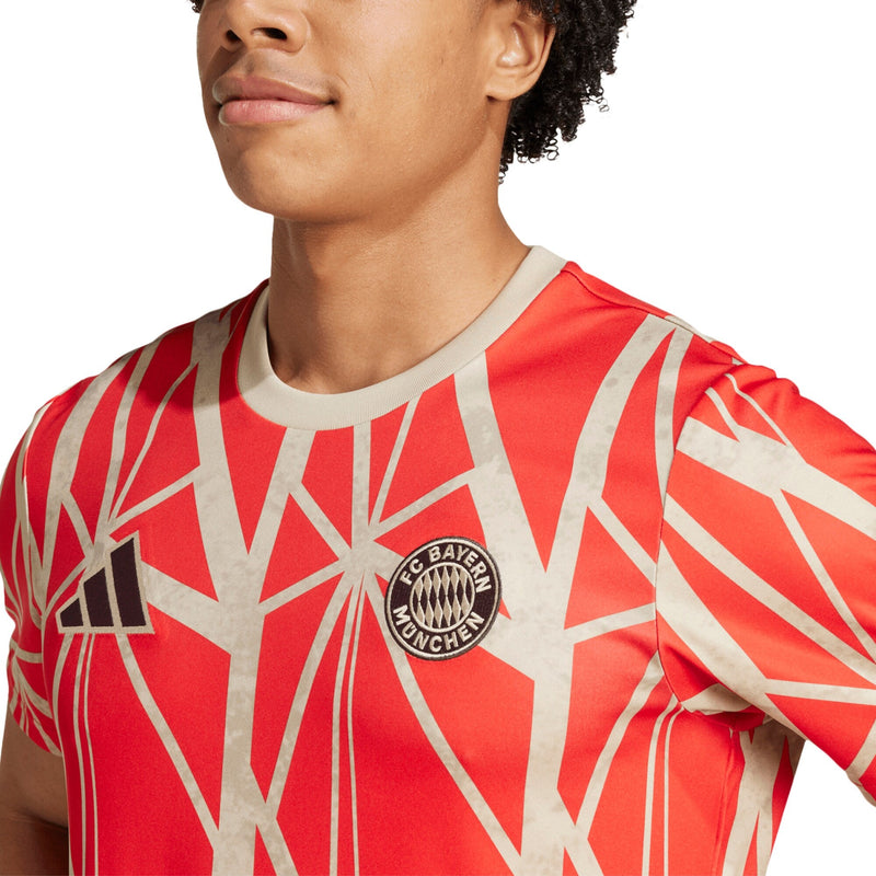 Bayern Munich adidas 2024/25 Pre-Match Top - Red