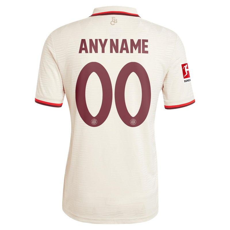 Bayern Munich adidas Originals 2024/25 Third Custom Jersey - Cream