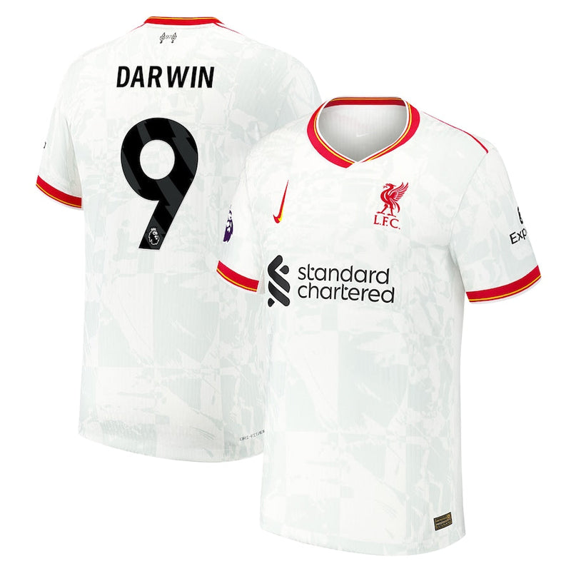 Darwin Núñez Liverpool Nike 2024/25 Third Jersey - White