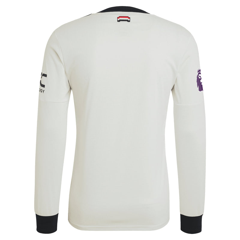 Manchester United adidas Originals 2024/25 Third Long Sleeve Jersey - Cream