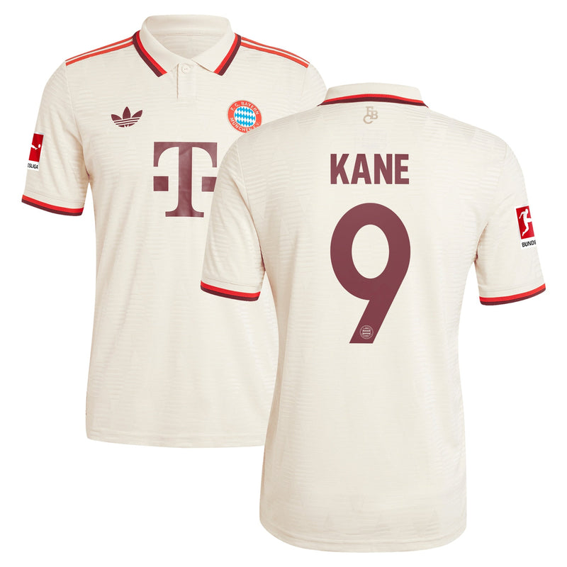 Harry Kane Bayern Munich adidas Originals 2024/25 Third Player Jersey - Cream