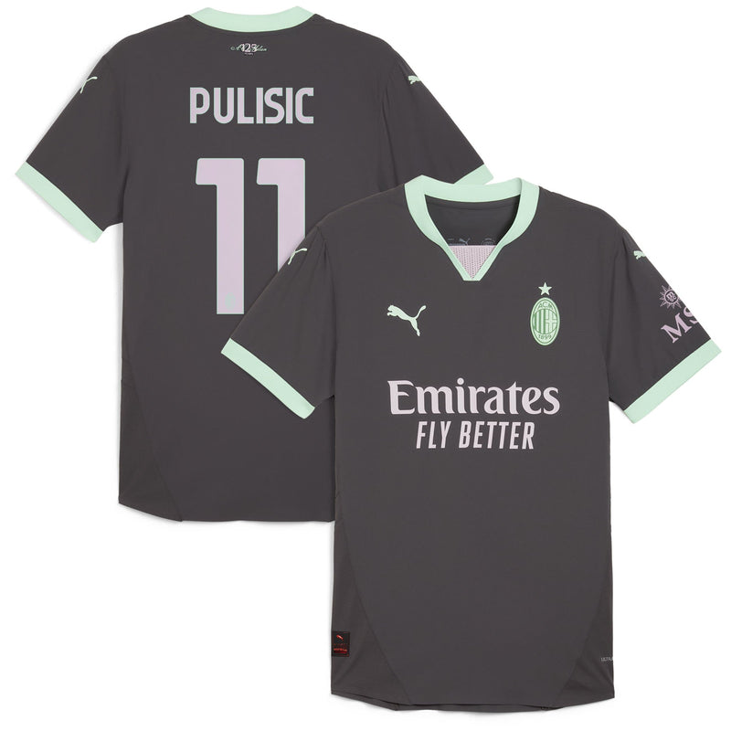 Christian Pulisic AC Milan Puma 2024/25 Third Player Jersey - Charcoal