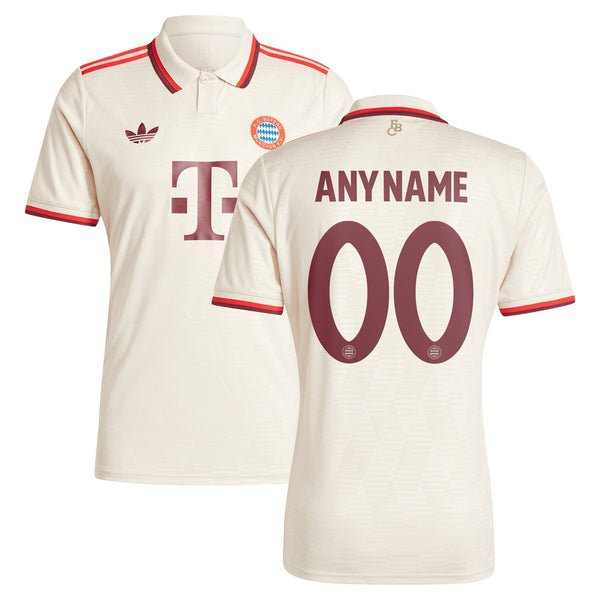 Bayern Munich adidas Originals 2024/25 Third Custom Jersey - Cream