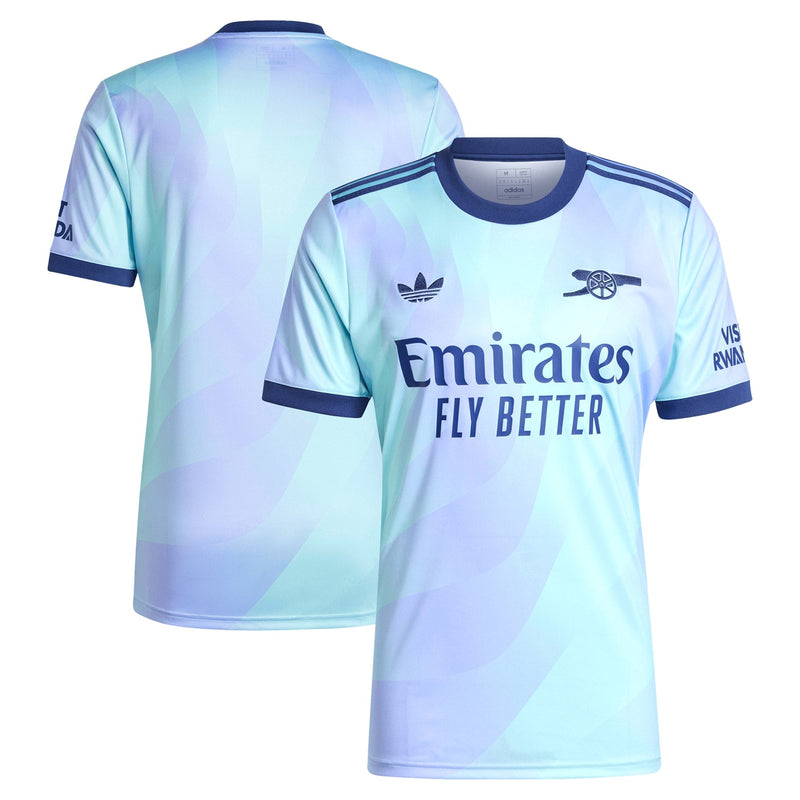 Arsenal adidas Originals 2024/25 Third Jersey - Aqua