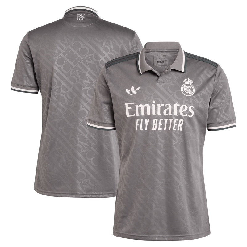 Real Madrid adidas Originals 2024/25 Third Jersey - Charcoal