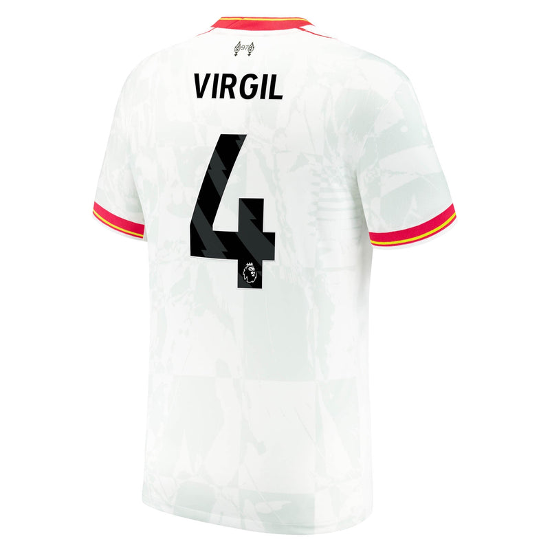 Virgil van Dijk Liverpool Nike 2024/25 Third Jersey - White