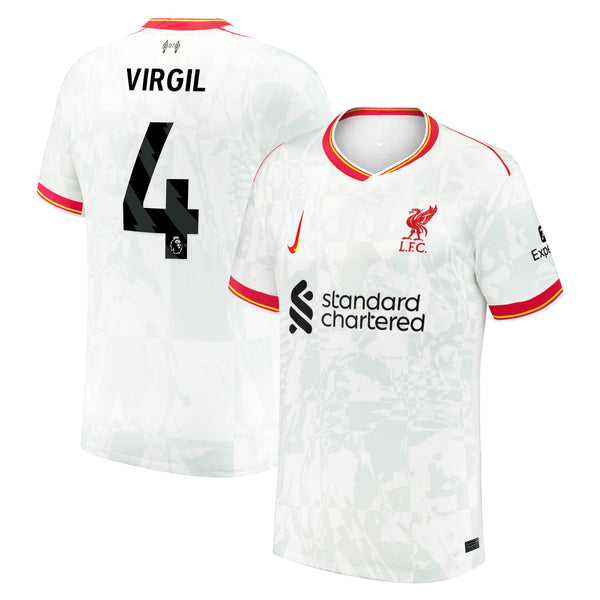 Virgil van Dijk Liverpool Nike 2024/25 Third Jersey - White