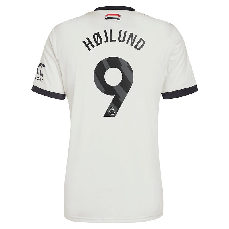 Rasmus Højlund Manchester United adidas Originals 2024/25 Third Jersey - Cream