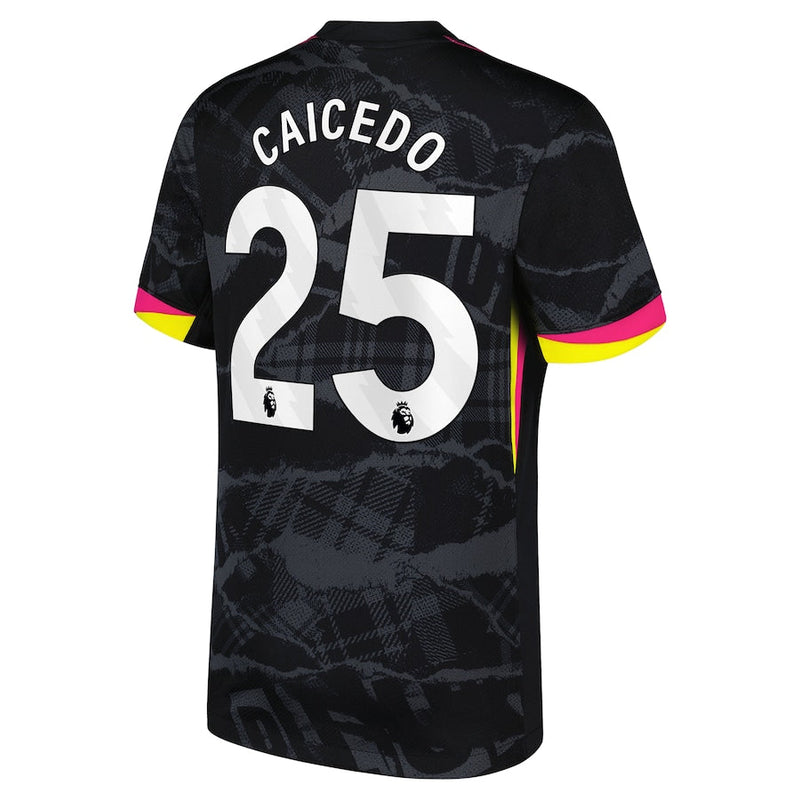 Moisés Caicedo Chelsea Nike 2024/25 Third Player Jersey - Anthracite