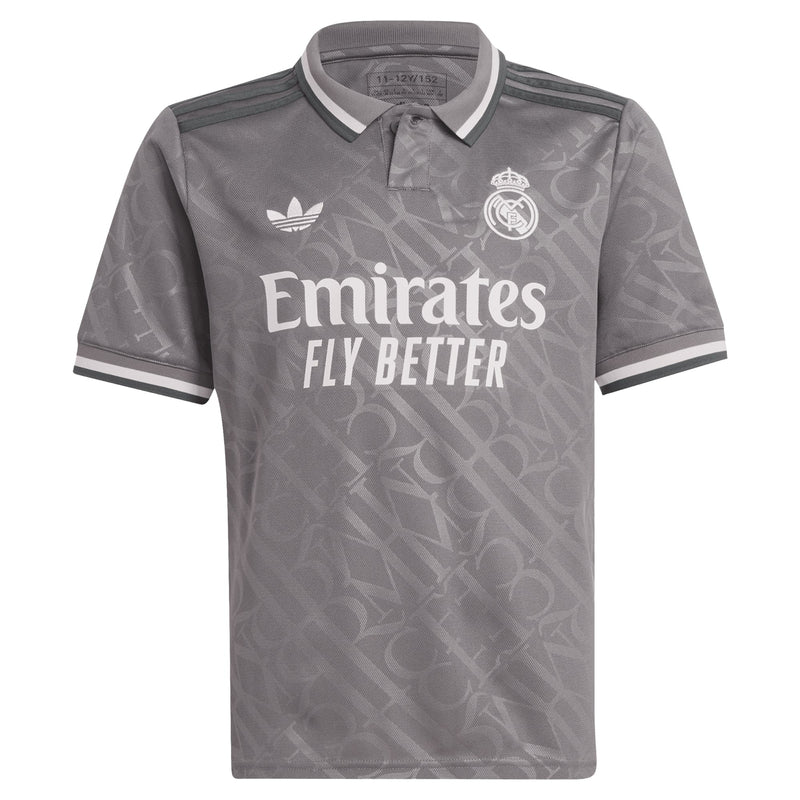 Jude Bellingham Real Madrid adidas Originals Youth 2024/25 Third Player Jersey - Charcoal