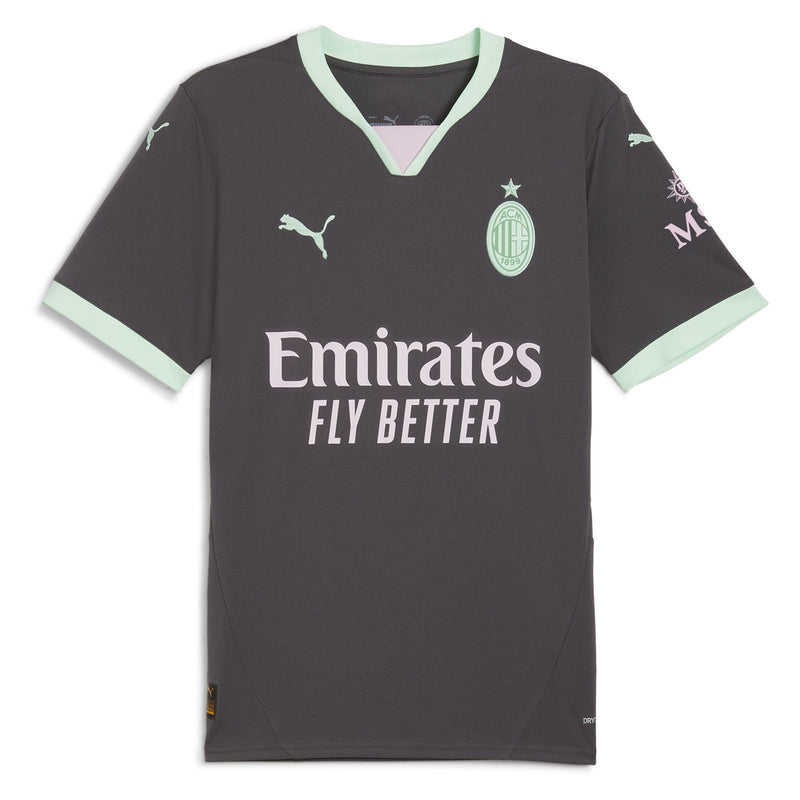 Christian Pulisic AC Milan Puma 2024/25 Third Player Jersey - Charcoal