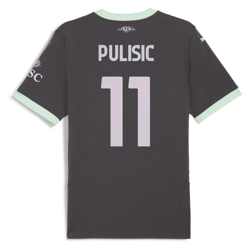 Christian Pulisic AC Milan Puma 2024/25 Third Player Jersey - Charcoal