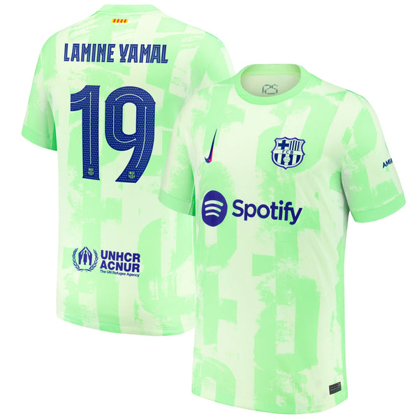 Lamine Yamal Barcelona Nike 2024/25 Third Player Jersey - Yellow