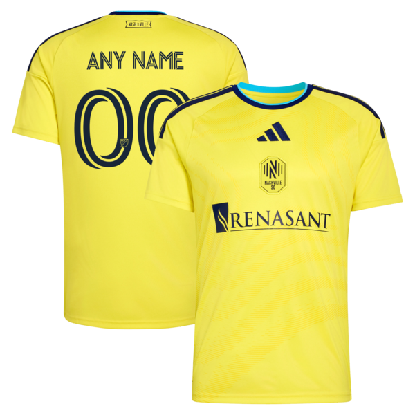 Customized Nashville SC 2026 The Reverb Kit Replica Custom Jersey Yellow