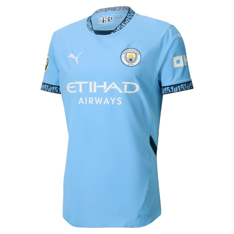 Julián Álvarez Manchester City Puma 2024/25 Home Authentic Player Jersey - Light Blue