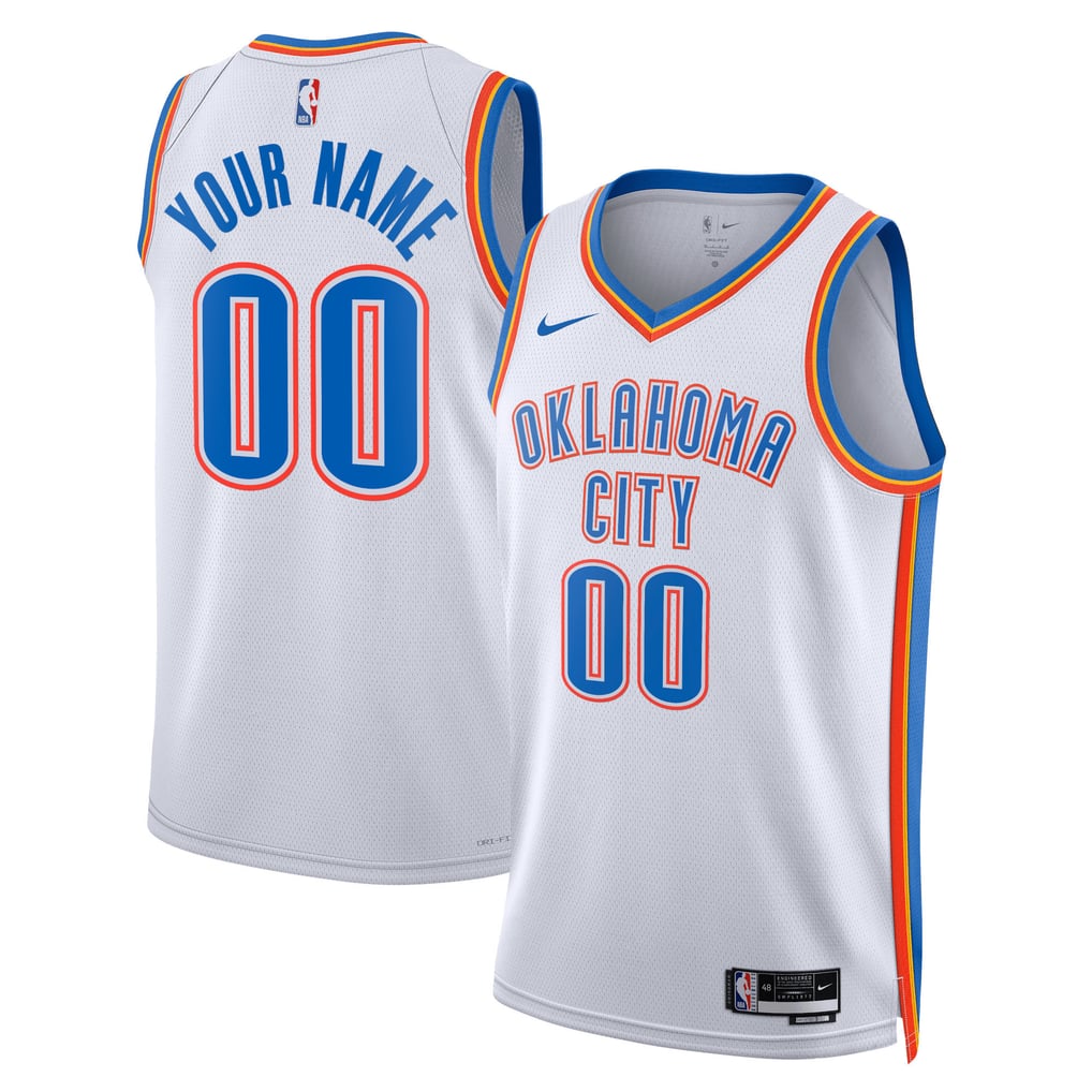 Town Jersey Nike Unisex Oklahoma City Thunder Swingman Custom Jersey White