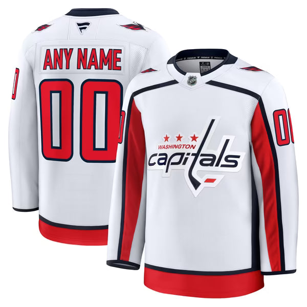 Town Jersey Fanatics Washington Capitals Away Premium Custom Jersey - White