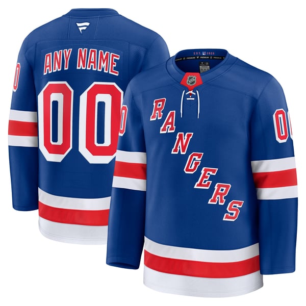 Town Jersey Fanatics New York Rangers Home Premium Custom Jersey