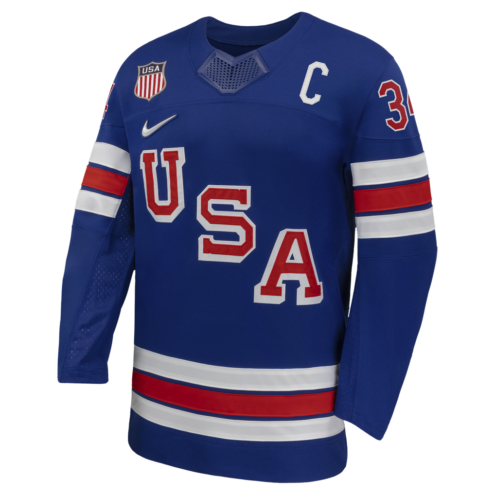 Town Jersey Nike US Hockey 2026 Auston Matthews Home Replica Jersey