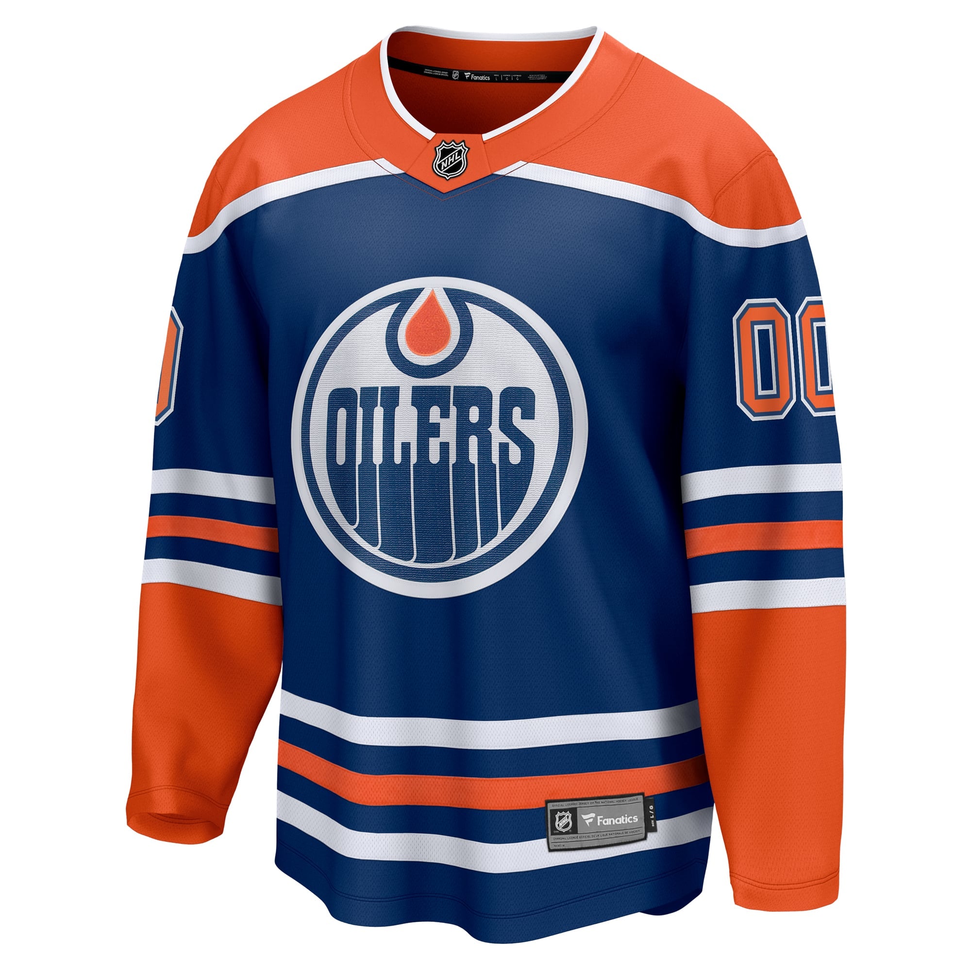 Town Jersey Edmonton Oilers Fanatics Home Breakaway Custom Jersey