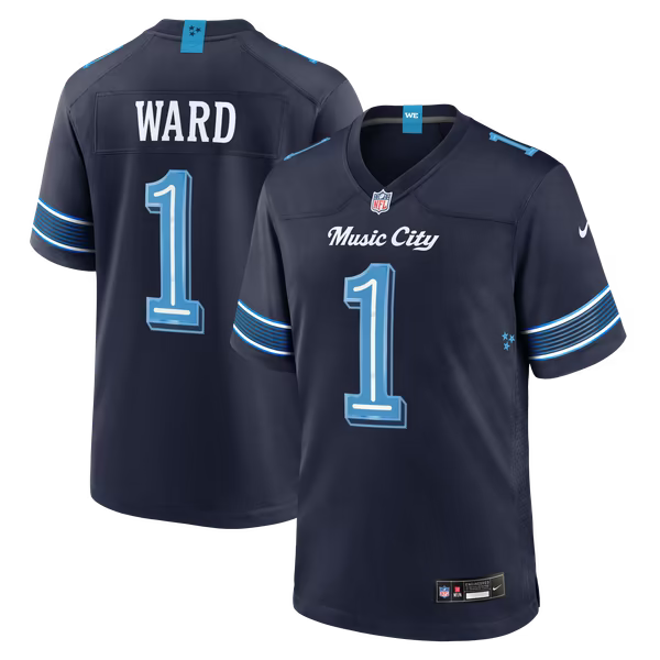 Cameron Ward Tennessee Titans Nike 2026 Rivalries Collection Game Jersey - Navy