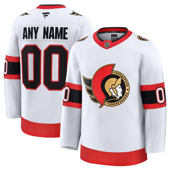 Town Jersey Ottawa Senators Fanatics Away Premium Custom Jersey - White