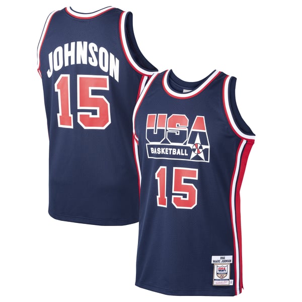 Town Jersey Mitchell & Ness Magic Johnson 1992 USA Jersey