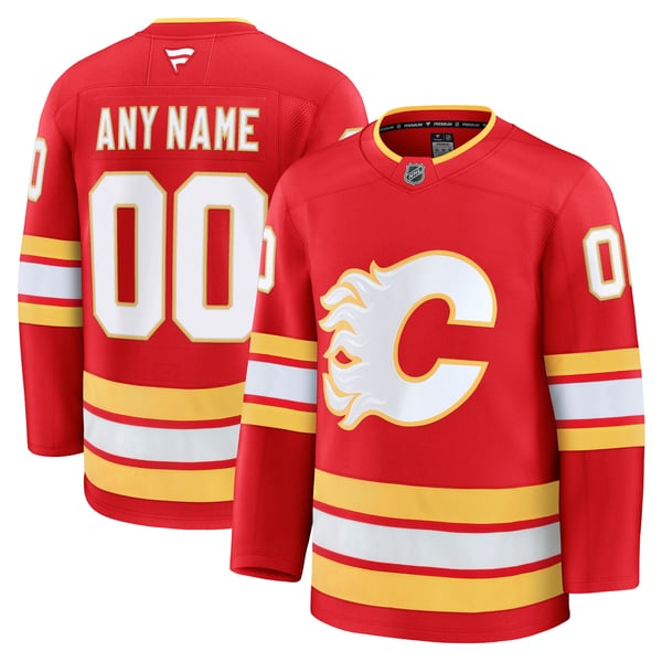 Town Jersey Fanatics Calgary Flames Home Premium Custom Jersey