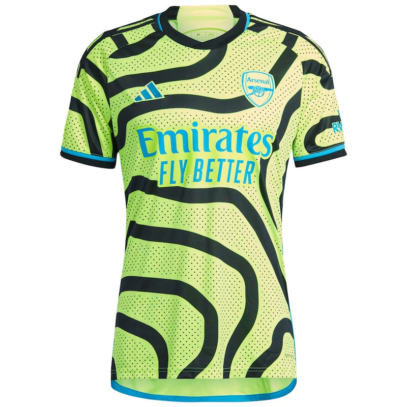 Bukayo Saka Arsenal adidas 2023/24 Away Player Jersey - Yellow