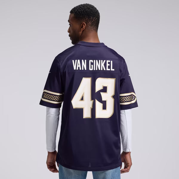 Andrew Van Ginkel Minnesota Vikings Nike 2026 Rivalries Collection Game Jersey - Purple