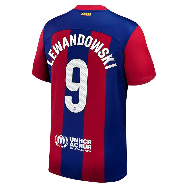 Robert Lewandowski Barcelona Nike 2023/24 Home Jersey - Royal