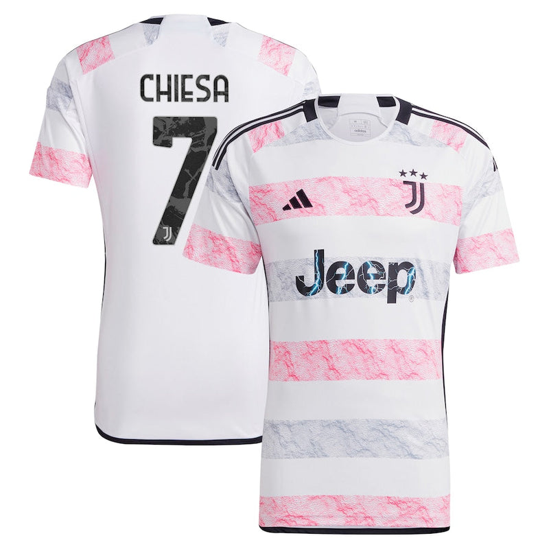 Federico Chiesa Juventus adidas 2023/24 Away  Jersey - White