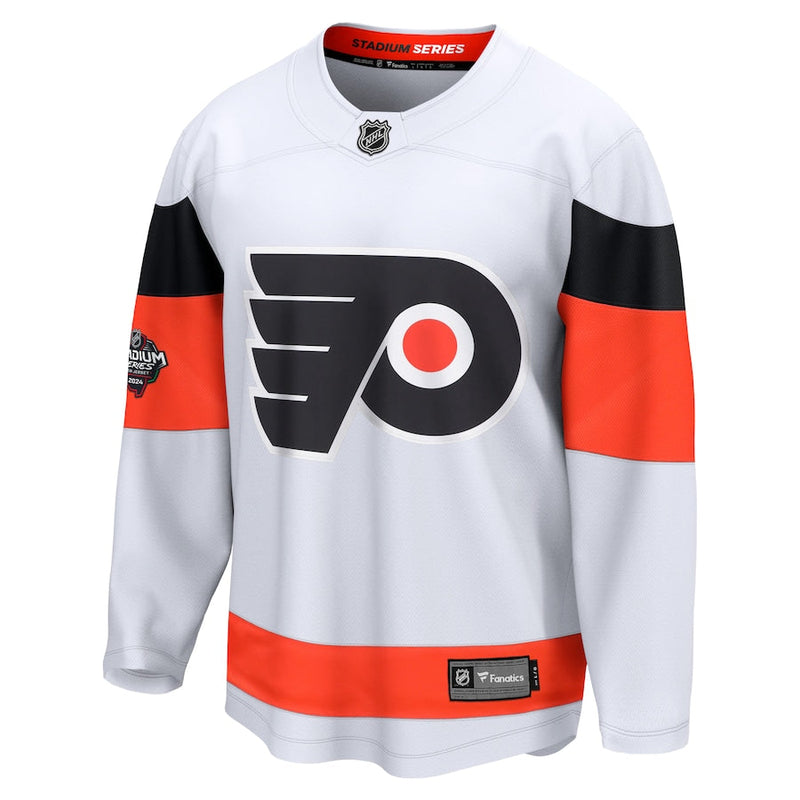 Philadelphia Flyers Fanatics Branded 2024 NHL Stadium Series Breakaway Jersey – White