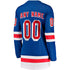 Town Jersey Women's Fanatics New York Rangers Home Breakaway Custom Jersey