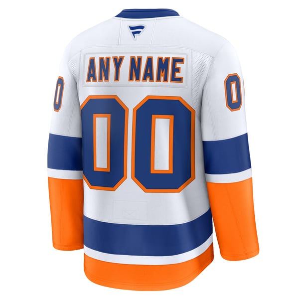 Town Jersey Fanatics New York Islanders Away Premium Custom Jersey - White